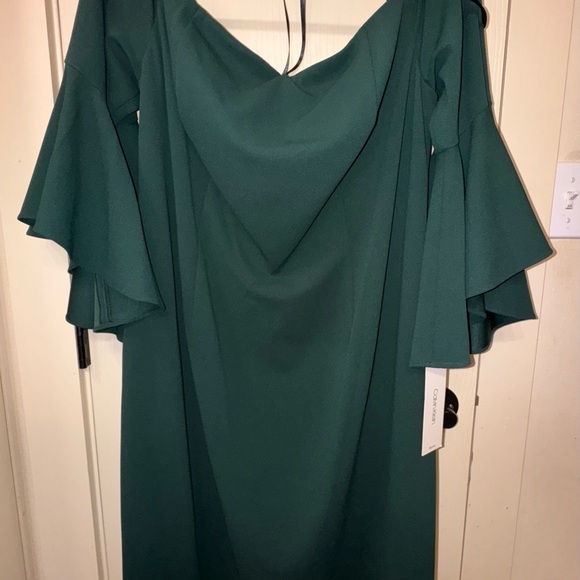 Calvin Klein Teal Long Sleeve Dress - Picture 1 of 3